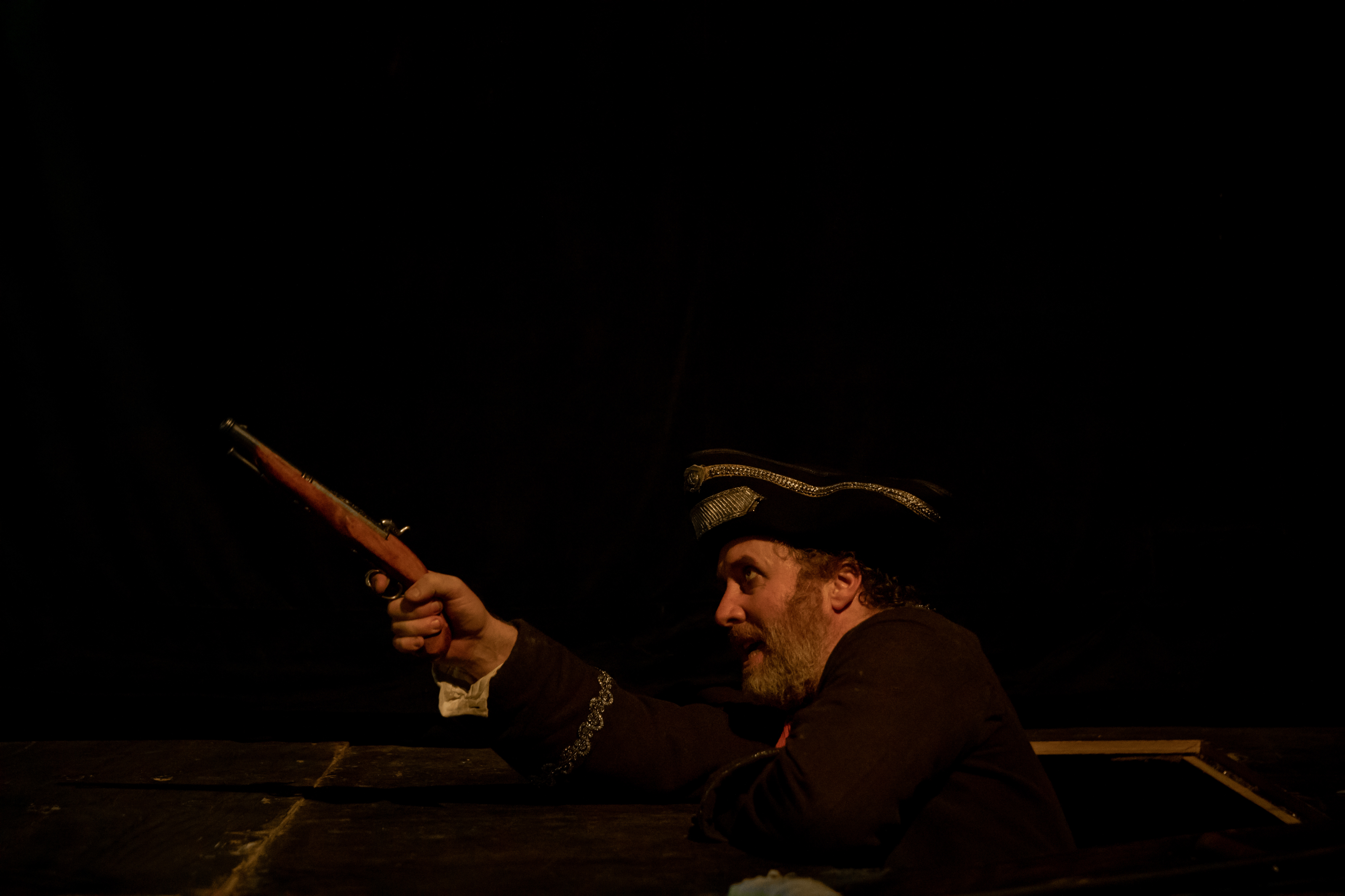 Long John Silver played by Benjamin Dyson