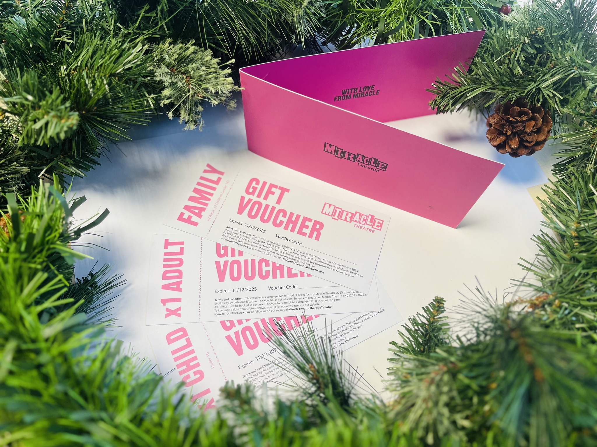 Give the Gift of Theatre to a loved one this Christmas! Gift vouchers now exclusively available at Princess Pavilion, Falmouth.